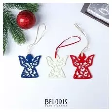 Декор для творчества "Ангел" набор 6 шт 8,5х7,5х0,3 см