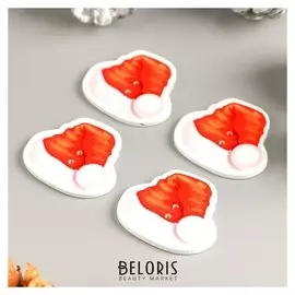 Декор для творчества дерево "Новогодний колпак" набор 15 шт 3,3х2,9 см