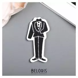 Декор для творчества дерево "Смокинг" набор 5 шт 4,2х2 см