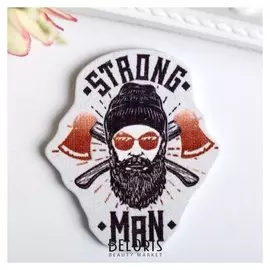 Декор для творчества дерево "Strong Man" набор 10 шт 4х3,3 см