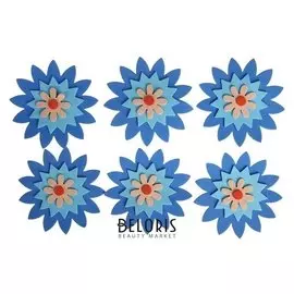 Декор для творчества EVA "Яркие ромашки" набор 6 шт 9,7х9,7 см