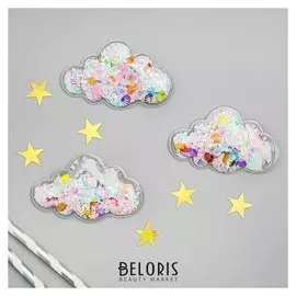 Декор для творчества «Облако» набор 3 шт, размер 1 шт: 0,5×7,5×5 см