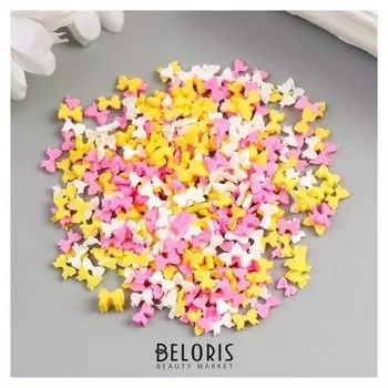 Декор для творчества пластик "Бантики" 10 гр 0,6х0,3 см