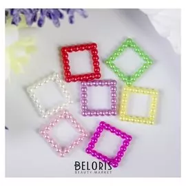 Декор для творчества пластик "Барашковый квадратик" набор 20 гр 1,2х1,2 см