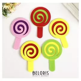 Декор для творчества войлок "Леденец" (Набор 5 шт) 12,5х8 см