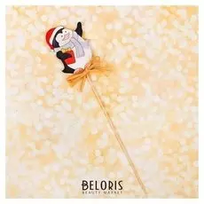 Декор на палочке "Новогодний пингвин"