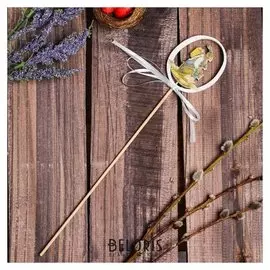 Декор на палочке «Пасхальный зайчик» 0.5×6×31 см