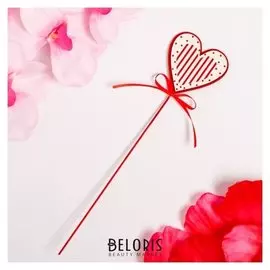 Декор на палочке «Сердечко» 0.4×6×25 см