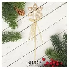 Декор на палочке «Снежинка»