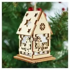 Декор с подсветкой "Новогодний гость"