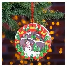 Декор с подсветкой "Новый год" 10×10,5×3 см