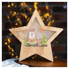 Декор с подсветкой "Сказка в звезде" 2,3×19,7×19,7 см