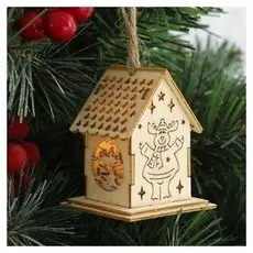 Декор с подсветкой "Смешной олень", мини