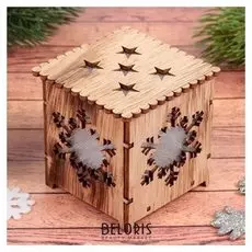 Декор с подсветкой "Снежинка", батарейки в комплекте