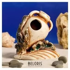 Декорации для аквариума "Амфорка на ракушке"