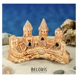 Декорации для аквариума "Стена замка"