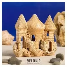 Декорации для аквариума "Замок и коряга" малый