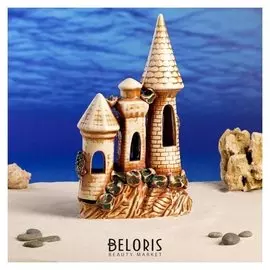 Декорации для аквариума "Замок на скале" средний