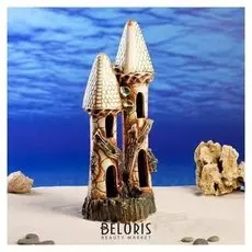 Декорации для аквариума "Замок острый двойной"