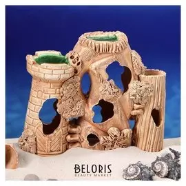 Декорации для аквариума "Замок с дырами"