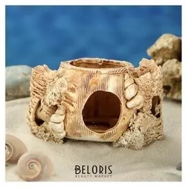 Декорация для аквариума "бочка, 9 см