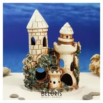 Декорация для аквариума "Две башни", 12 х 17 х 25 см