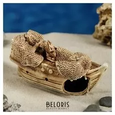 Декорация для аквариума "Кораблик", 5 х 14 х 7 см, микс