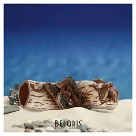 Декорация для аквариума "Полено'', 5 х 22 х 8 см, микс