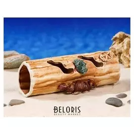 Декорация для аквариума "Полено", 7 х 19 х 10 см, микс