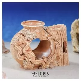 Декорация для аквариума "Шар в коряге", 10 х 17 х 15 см