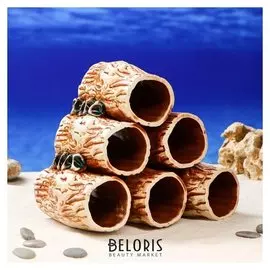 Декорация для аквариума "Соты", 10 х 21 х 20 см, микс