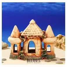 Декорация для аквариума "Средние башни с аркой" , 10 х 21 х 20 см