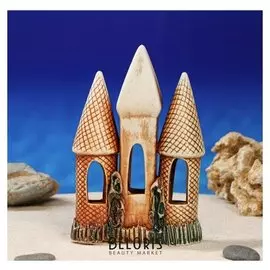 Декорация для аквариума "Замок'', 17 см, микс