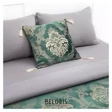 Декоративная наволочка этель"Версаль"с кисточками 40*40±3 см,цв.зелёный,100% п/э