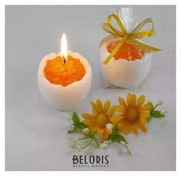 Декоративная свеча "Яйцо с икрой"