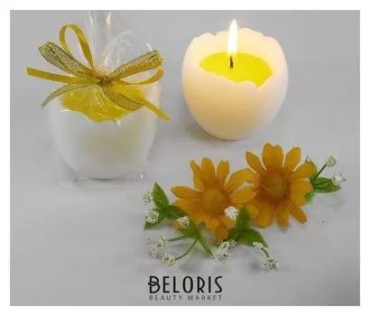 Декоративная свеча "Яйцо с желтком"