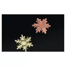 Декоративные элементы «Снежинки», 0,8 × 0,8 см, 100 шт, цвет золото/розовое золото