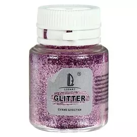 Декоративные блёстки Luxart Luxglitter, 20 мл, розовый