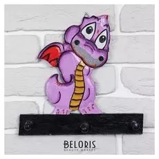 Декоративные крючки "Дракон" дерево 20х5х18,5