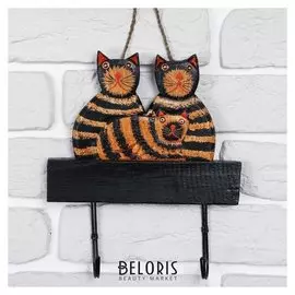 Декоративные крючки "Пушистая семья" 19х4х22,5 см