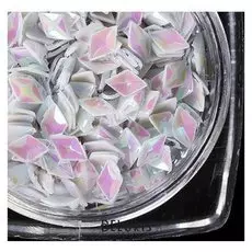 Декоративные объёмные элементы «Ромбы», цвет белый