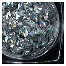 Декоративные объёмные элементы «Ромбы», цвет серебристый