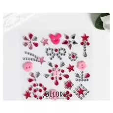 Декоративные украшения из страз "Розовая серия"