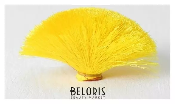 Декоративный элемент «Кисть» диаметр 9 см, цвет жёлтый