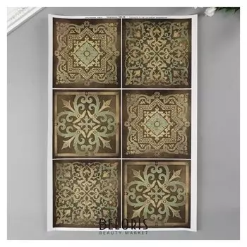 Декупажная карта "Квадраты" А4, 45 г/м2