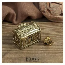 Денежный сундук с слоником на монетке, 3,5 х 2,7 см