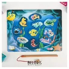 Деревянная игрушка игра на ловкость "Веселая рыбалка"