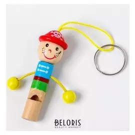 Деревянная игрушка свисток "Человечек"