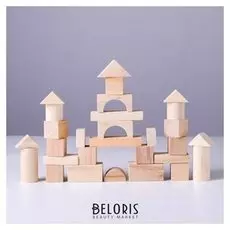 Деревянный конструктор «Создай сам» 58 деталей