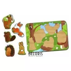 Деревянный вкладыш "Лесные животные"